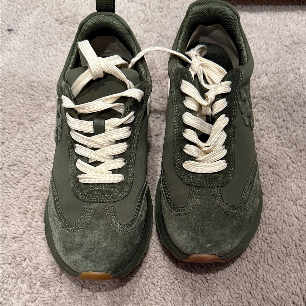 Tory Burch Olive Green Sneakers